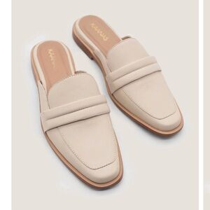NEW Kaanas Congo Off White Mules 10M